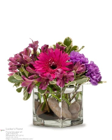 Gerbera Bud Vase Spruce Grove Florist - Pretty Little Flowers